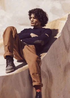 SAINT JAMES Pulls Marins*Pull esprit marin à coudières Patrimoine Marine