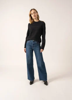 SAINT JAMES Pulls Marins*Pull esprit marin rayé Gala Navy/navy