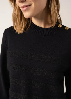 SAINT JAMES Pulls Marins*Pull esprit marin rayé Gala Navy/navy