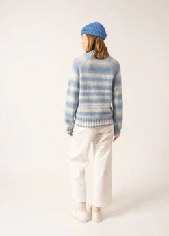 SAINT JAMES Pulls & Gilets*Pull imprimé Everest Cielchine