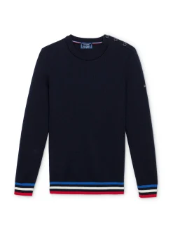SAINT JAMES Pulls Marins*Pull marin Brégançon Navy