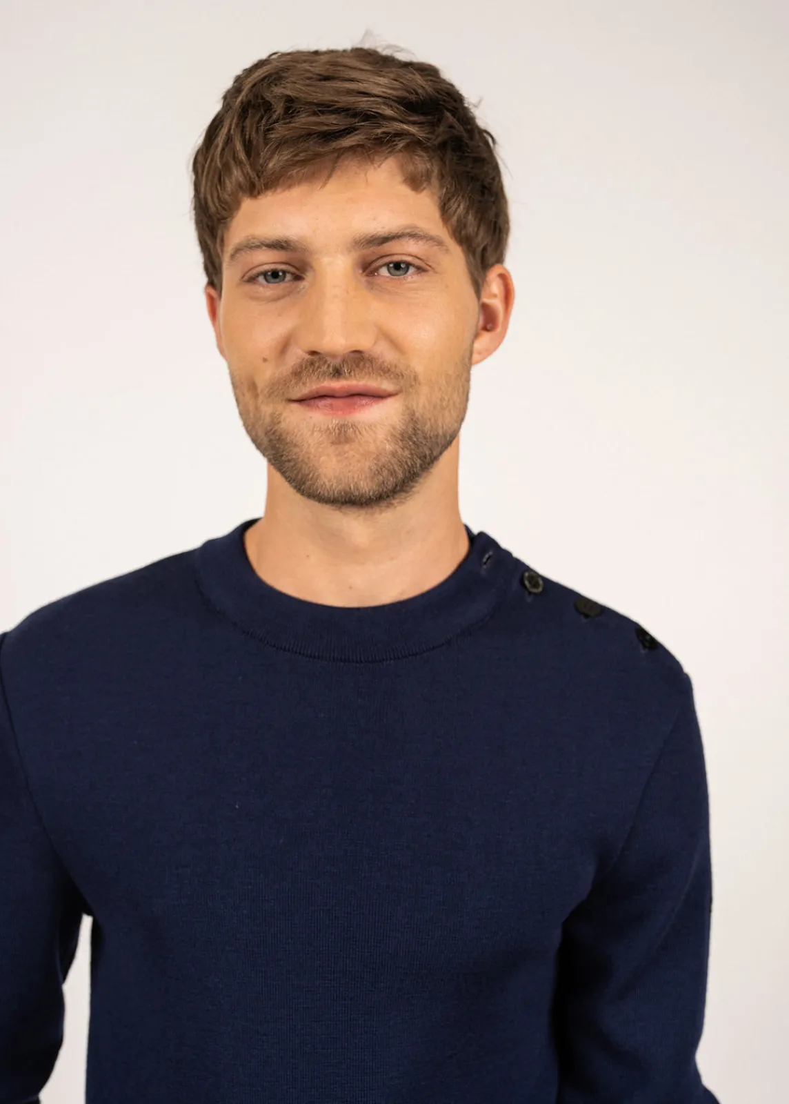 SAINT JAMES Pulls Marins*Pull marin en laine Estran Insigne