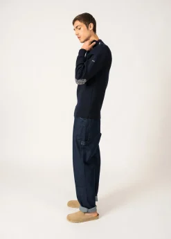 SAINT JAMES Pulls Marins*Pull marin Matelot Equipage Marine/ecru