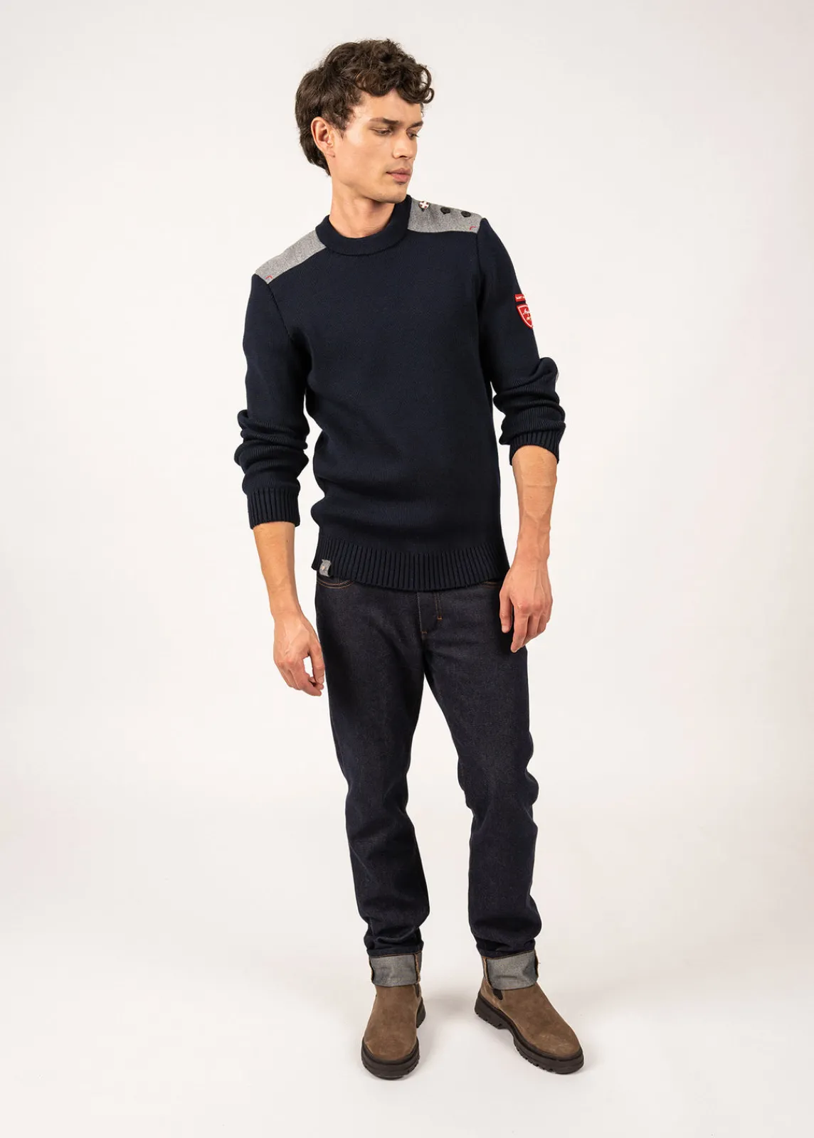 SAINT JAMES Pulls Marins*Pull marin Moraine Arpin Navy