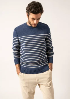 SAINT JAMES Pulls Marins*Pull marin rayé Binic Jean/ecru/marine