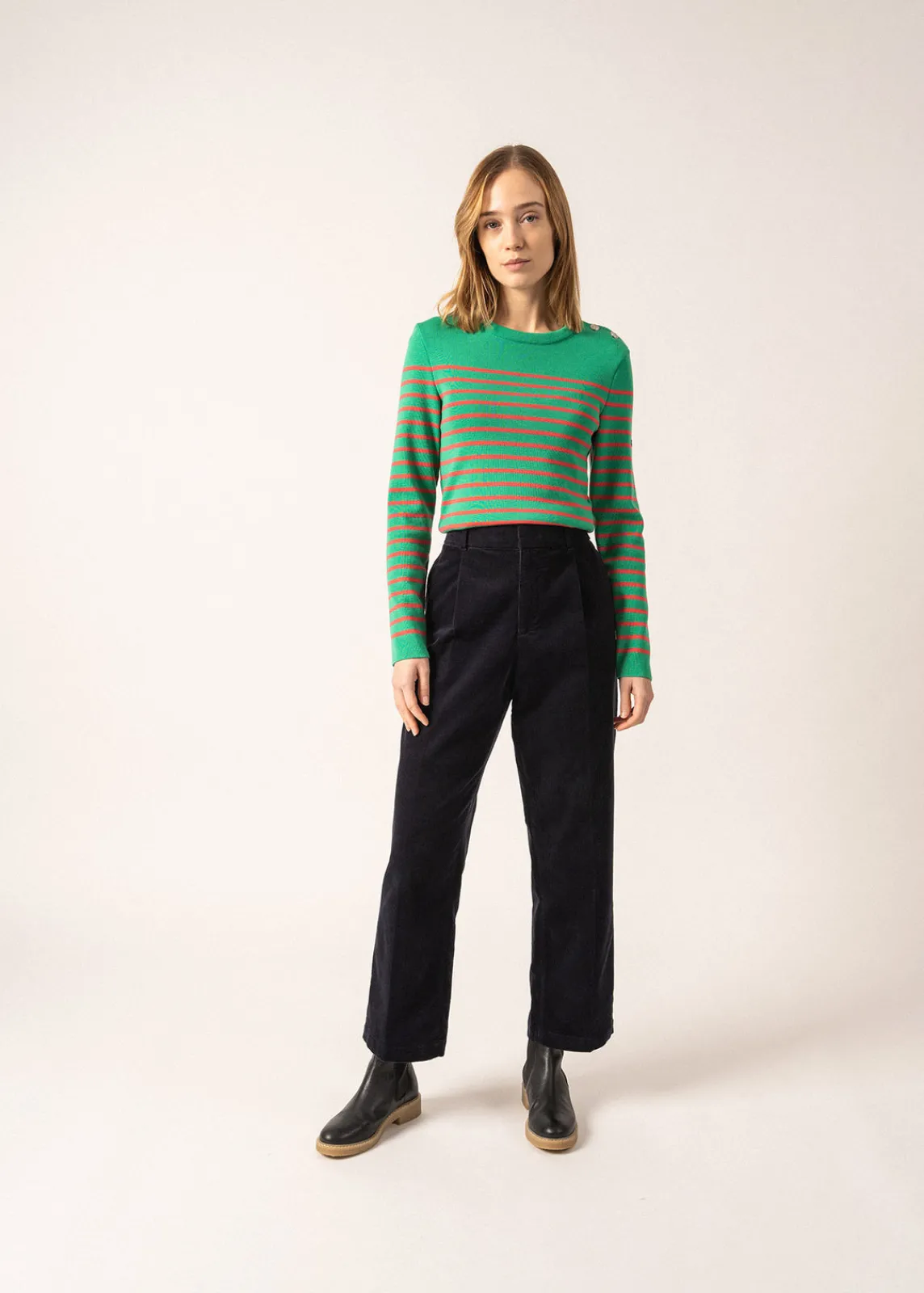 SAINT JAMES Pulls Marins*Pull marin rayé Marée Trefle/doly