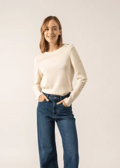 SAINT JAMES Pulls Marins*Pull marin uni Brégançon Ecume