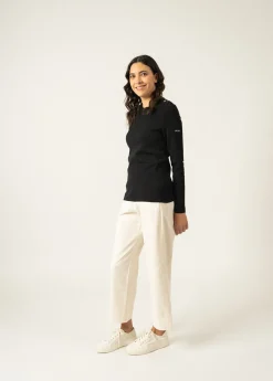 SAINT JAMES Pulls Marins*Pull marin uni Brégançon Noir