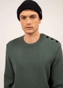 SAINT JAMES Pulls Marins*Pull marin uni Cancale Vegetal