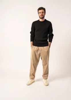 SAINT JAMES Pulls Marins*Pull marin uni Galiote Noir