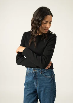 SAINT JAMES Pulls Marins*Pull marin uni Marée Noir