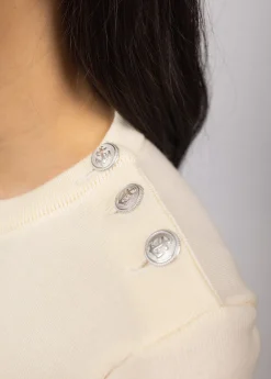 SAINT JAMES Pulls Marins*Pull marin uni Marée Ecume