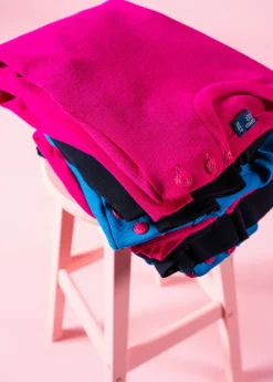 SAINT JAMES Pulls Marins*Pull marin uni Marée Magentapop/magenta