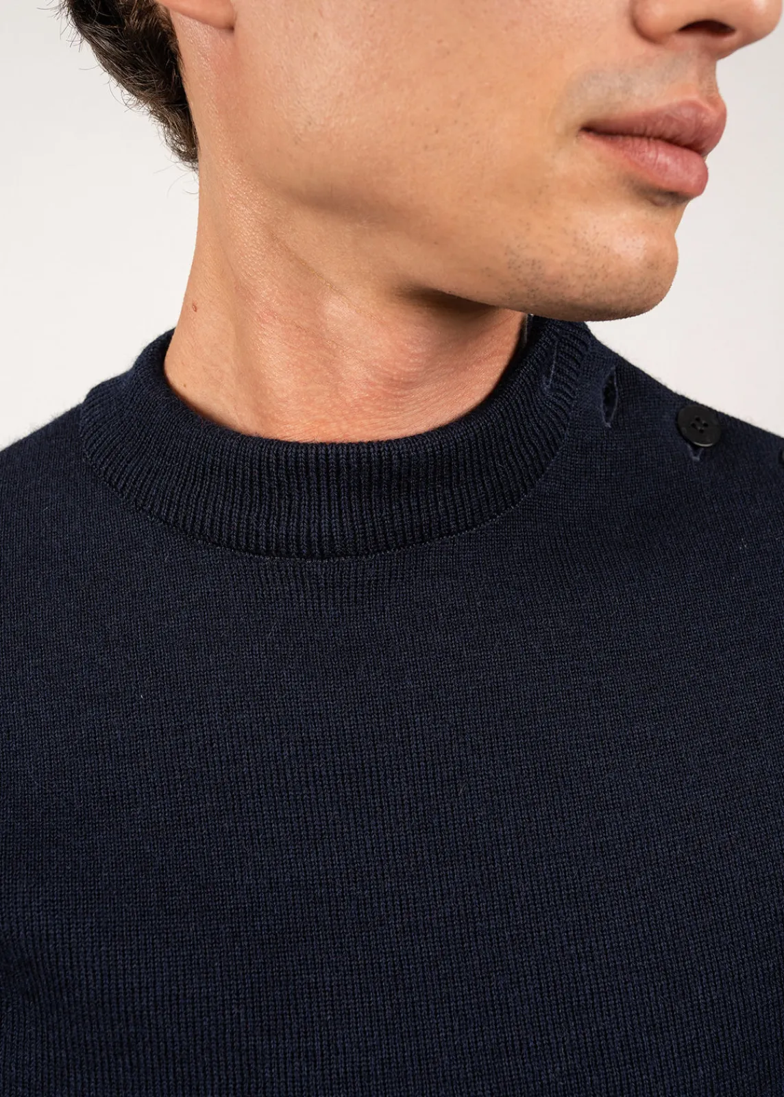 SAINT JAMES Pulls Marins*Pull marin uni Matelot Marine