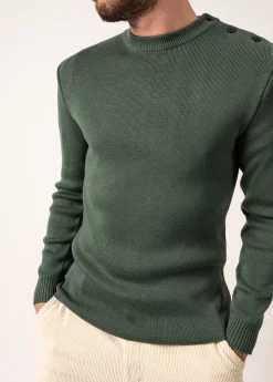 SAINT JAMES Pulls Marins*Pull marin uni Rochefort Vegetal