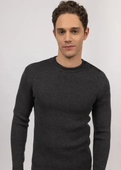 SAINT JAMES Pulls Marins*Pull marin uni Rochefort Anthracite