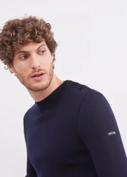 SAINT JAMES Pulls Marins*Pull marin uni Rochefort Navy