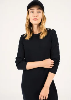 SAINT JAMES Robes & Jupes*Robe pull longue Marée Navy