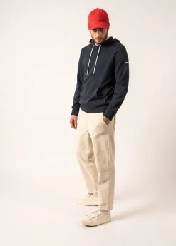 SAINT JAMES Pulls & Gilets*Sweat à capuche Benji Amiral