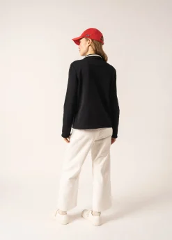 SAINT JAMES Pulls & Gilets*Sweat zippé Thonon Navy