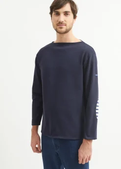 SAINT JAMES Marinières*T-shirt marin col bateau Guildo Navy
