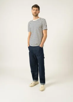 SAINT JAMES Marinières*T-shirt marinière Plouider Ecru/marine