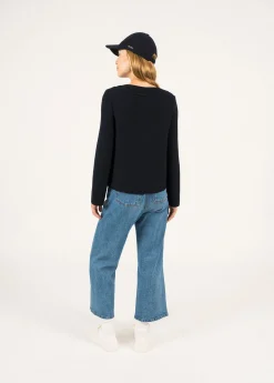 SAINT JAMES Pulls & Gilets*Veste en laine Adrets Réédit Navy