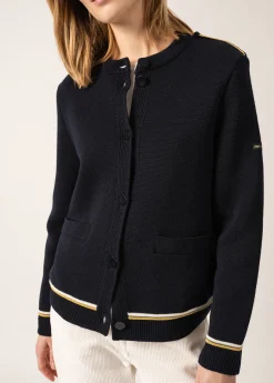 SAINT JAMES Vestes*Veste en laine Serres Navy