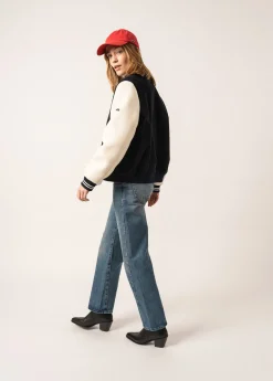 SAINT JAMES Vestes*Veste esprit bomber Collège Navy/ecru